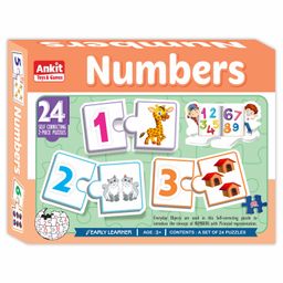 Ankit Toys Numbers Counting Educational Jigsaw Puzzle Multicolor Set of 24 - 48 Pieces-29