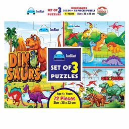 FunBlast Alphabet and Number Jigsaw Puzzles Set of 3 - 72 Pieces-15