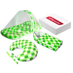 VParents Bedding Set Sleeping Bag And Feeding Pillow Combo - Green-picture-36