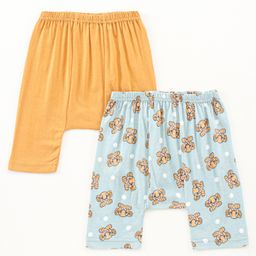 Earth Conscious Combo Pack Of 2 Animal Print Diaper Pants - Yellow Blue-image-93