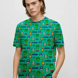 SONIBROS Men Printed Mandarin Collar Pockets T-shirt-image-50