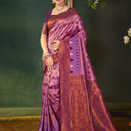 BAESD Woven Design Zari Banarasi Saree-image-97