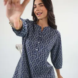 CRAFIQA Printed Pure Cotton Top With Trousers Co-Ords image 5