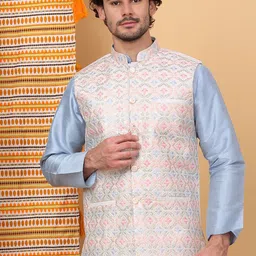 KRAFT INDIA LUXE Embroidered Woven Nehru Jackets-25