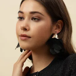 Beatnik Silver-Plated Contemporary Drop Earrings-27