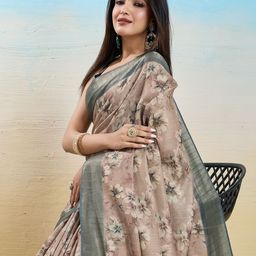 DIVASTRI Floral Zari Banarasi Saree-image-74
