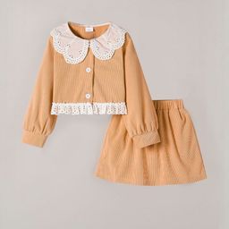 Hopscotch Girls Pack of 2 Pieces Top with Skirt Clothing Set-picture-37
