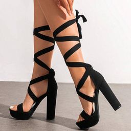 Baespice Women Ankle Loop Block Gladiators image 3