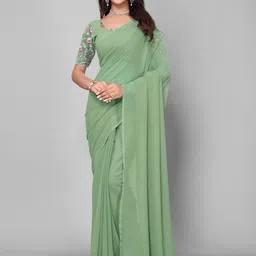 DHRUTI CREATION Polka Dot Pure Georgette Saree-picture-35