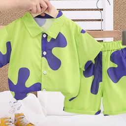 LULU & SKY Boys Printed Shirt with Shorts-picture-16