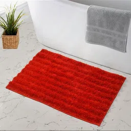 GBL COLLECTION Red Super Water Absorbent Bath Rugs-6
