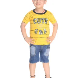 BAESD Boys Typography Printed T-shirt with Shorts-41