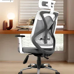 Oakcraft Grey Sturdy & Durable Adjustable Seat Height Study Chair-image-72