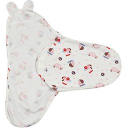 Kassy Pop Adjustable Swaddle Wrap Car Print - White image 2