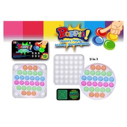 FunBlast Pop Bubble Stress Relieving Silicone Pop It Fidget Toy Pack of 2 - Multicolor image 2