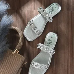 Zebba Women Western - Embellished One Toe Flats-image-20
