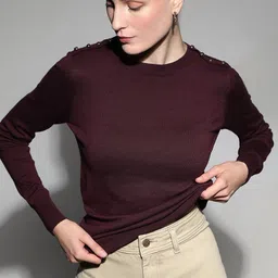 Vero Moda Women Round Neck Pullover Sweaters-picture-13