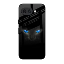 QRIOH Blue Eyes Graphic Printed Lightweight Silicone Google Pixel 9A Glass Back Case-picture-14