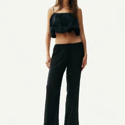 H&M Lace-Look Drawstring Trousers-image-57