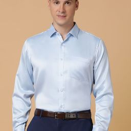 TABARD Men Spread Collar Solid Cotton Formal Shirt-picture-35