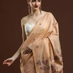Mitera Ethnic Motifs Woven Design Muga Saree-picture-30