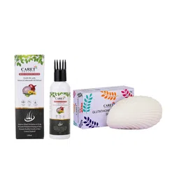 CARET ORGANIC Red Onion Seed Hair Oil - 100 ml With Glutathione, Vitamin C Soap-54