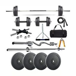YMD Set Of 19 Rods & Plates Home Gym Combo-3