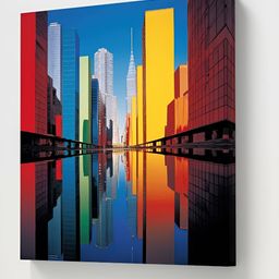 Livin'luxe Multicoloured Abstract Modern Art Canvas Wall Art-picture-22