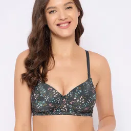 Clovia Women Floral Full Coverage Lightly Padded Seamless T-shirt Bra-image-75