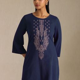 Soch Women Ethnic Motifs Embroidered Pure Cotton Kurti-image-24