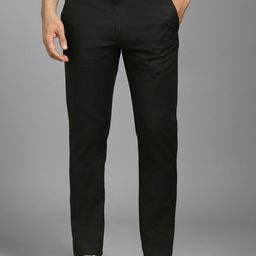 Louis Philippe Men Slim Fit Flat Front Formal Trousers-picture-16