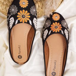 Pairs4U Women Woven Design Mojaris-13
