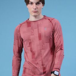 V-Mart Men Abstract Printed Round Neck Slim Fit T-shirt-picture-15