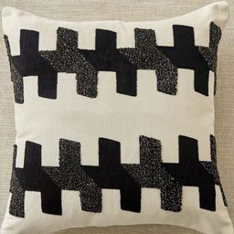 Home Centre Monochrome Beige & Black Printed Cotton Square Cushion Cover-picture-27