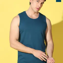 WOOSTRO 2-Pcs Odour-Free Combed Cotton Innerwear Vests VWS26(PLAIN PEACOCK)(RUN PEACOCK)-picture-18