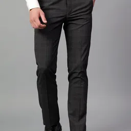 Cantabil Men Checked Trousers-image-20