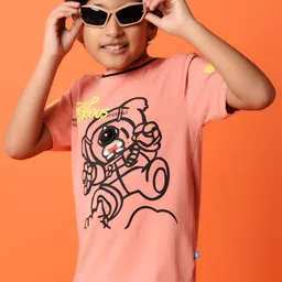V-Mart Boys Graphic Printed Round Neck Cotton T-shirt-picture-21