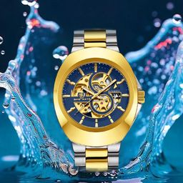 SANSIMAYO Men Dial & Stainless Steel Straps Analogue Automatic Watch SM-WM-212-BLUE-47