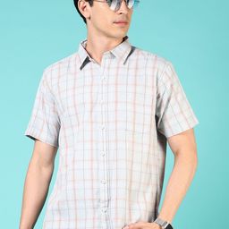 V-Mart Men Opaque Checked Casual Shirt-picture-35