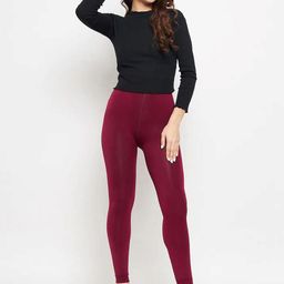 NESKA MODA Maroon Opaque Stockings-picture-37