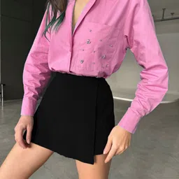 Zwankee Straight Mini Skirt-image-68