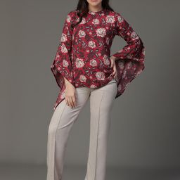 VEGAL Print Flared Sleeve Top-picture-21