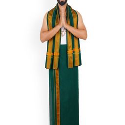 Ethazh Men Striped Cotton Dhotis-picture-31