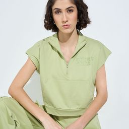 Ajile by Pantaloons Extended Sleeves Cotton Top-image-81
