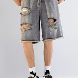 StyleCast x Revolte Men Skinny Fit Denim Shorts-image-99