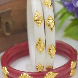 SATTIK (Pack of 4) Plastic Gold-plated Shakha Pola-picture-14