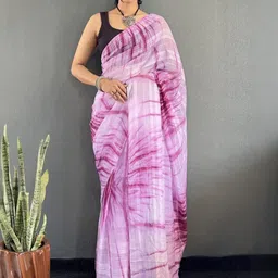 KALINI Tie and Dye Pure Georgette Ready to Wear Leheriya Saree-picture-47