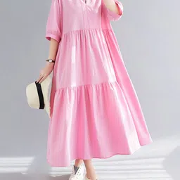 JC Mode A-Line Tiered Maxi Dress-image-10
