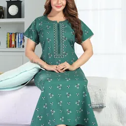 TRUNDZ Maxi Length Regular Nightdress-image-82