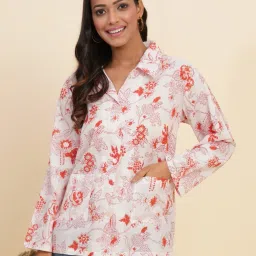 Cotton Printed Coat For Women-image-41